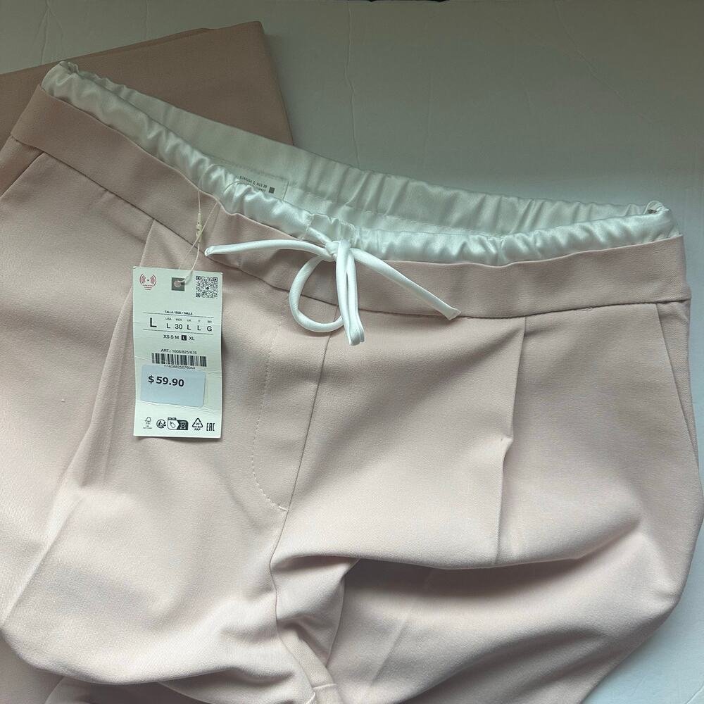 NWT Zara Wide Leg Trousers - L - Picture 2 of 8